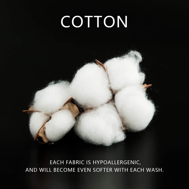 إن تي باي NTBAY COTTON 26X26 EURO SHAM COVERS - 500 THREATH COUNT COTTER COTTON COTTON EURO COVERS 2 Pack Super Super و Breatable 26x26 Cover Cover Comple Palow Cases 26 × 26 بوصات أكوا  - Image 4