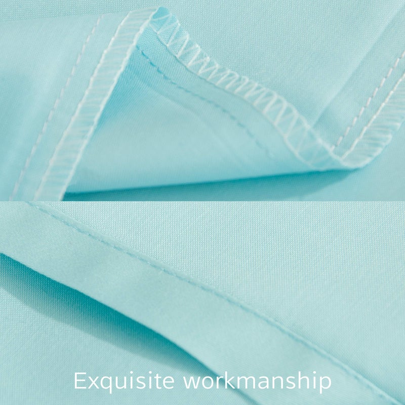 إن تي باي NTBAY COTTON 26X26 EURO SHAM COVERS - 500 THREATH COUNT COTTER COTTON COTTON EURO COVERS 2 Pack Super Super و Breatable 26x26 Cover Cover Comple Palow Cases 26 × 26 بوصات أكوا  - Image 3