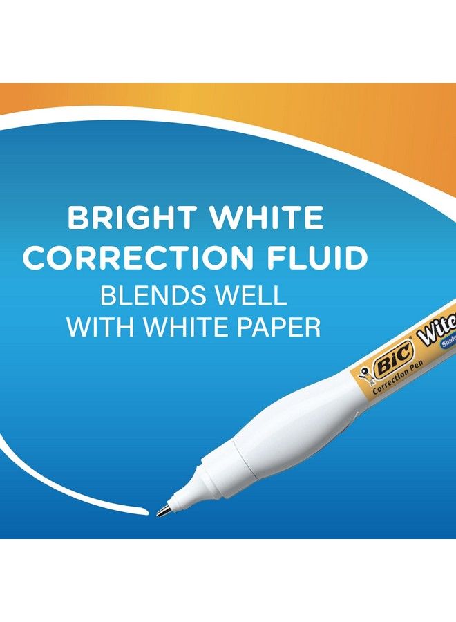 Bic قلم تصحيح سائل تصحيح وايت أوت 8 مل عبوة 4 أقلام تصحيح بيضاء سريع التنظيف وسهل الاستخدام لمستلزمات المكتب أو المدرسة - Image 4