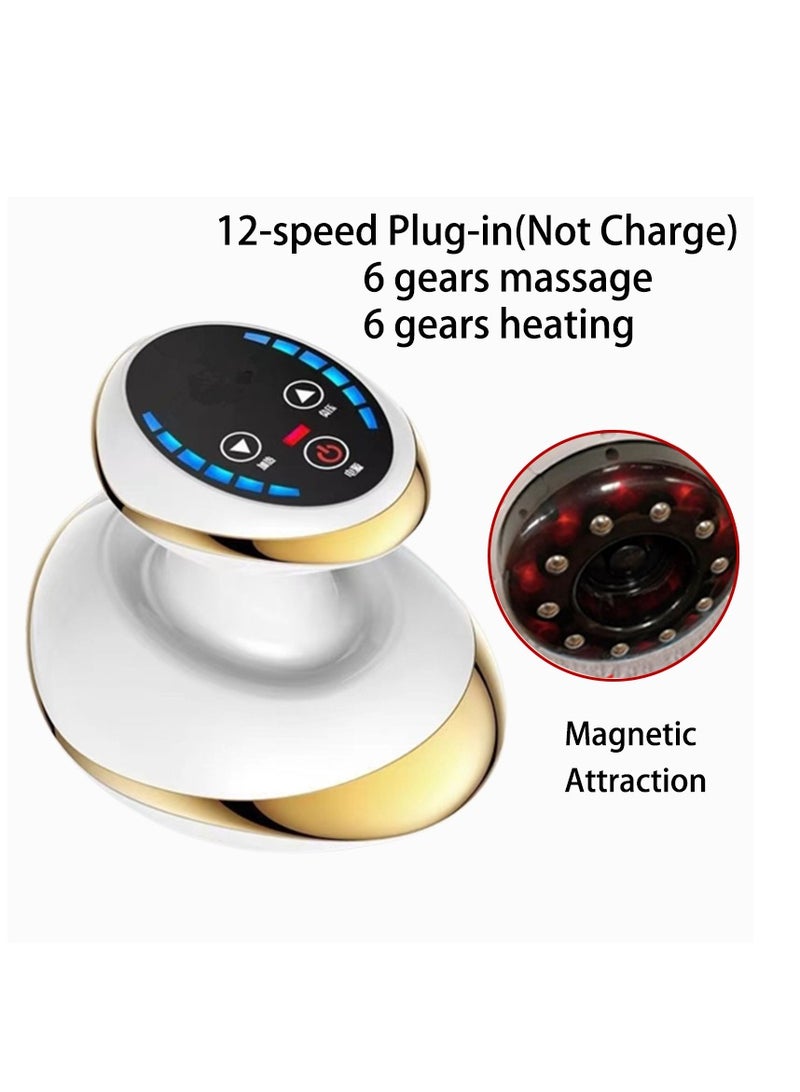 AROAQ Electric Cupping Massager, portable and durable Electric Cupping Therapy,  Fat Burner Anti-cellulite Massager for Neck, Shoulder, Back, Leg, and Body Massage, ( Gold Style 1) - Image 2