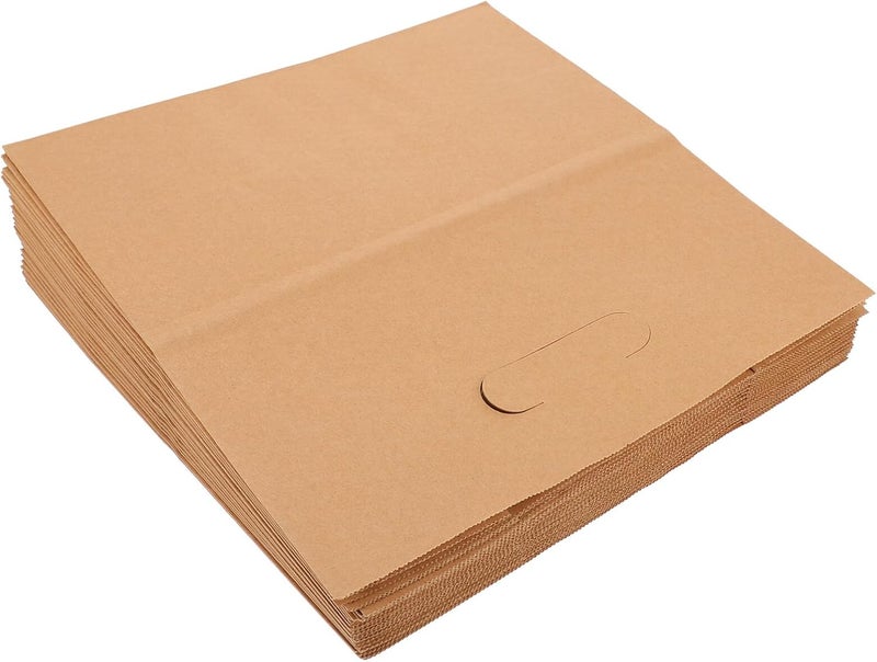 klarako 50pcs packing reclosable Kraft Paper resealable pouch birthday candy treat cookie Paper Sandwich Kraft Pastry Take Out aluminum sealed