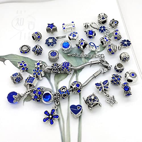 YIQIFLY 40pcs Jewelry Making Charms Rhinesotone Beads Assorted Colors and Styles Randomly (04) - Image 5
