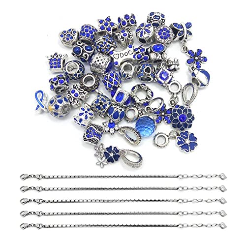 YIQIFLY 40pcs Jewelry Making Charms Rhinesotone Beads Assorted Colors and Styles Randomly (04) - Image 1