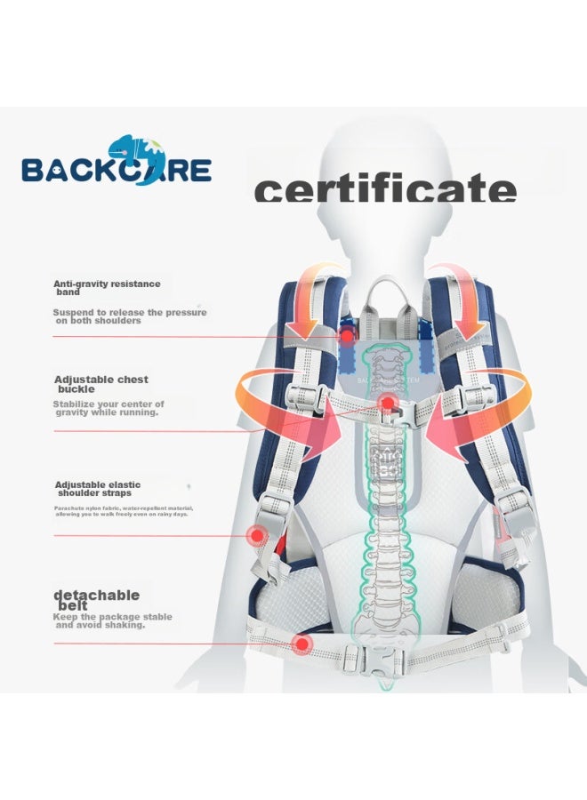 Back Care Elementary School Backpack For Boys Grades 1-6, Children's Weight-reducing Spine-protecting Magic Prince Backpack/b25-161c - Image 3
