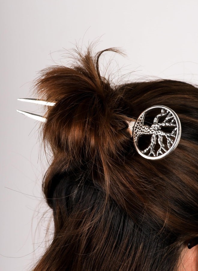 HAQUIL Tree of Life Hairstick for Women Men Fashion Punk Gothic Hairpin with Double Stick Men Women Jewelry Gift - Image 2