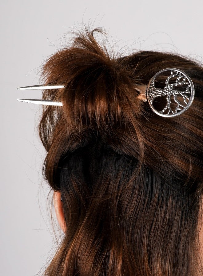 HAQUIL Tree of Life Hairstick for Women Men Fashion Punk Gothic Hairpin with Double Stick Men Women Jewelry Gift - Image 3