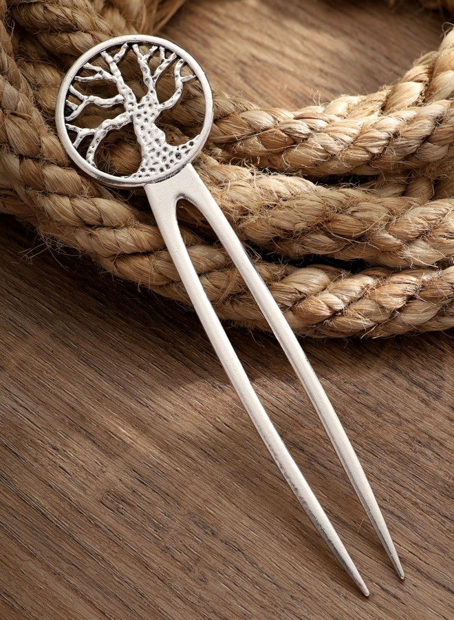 HAQUIL Tree of Life Hairstick for Women Men Fashion Punk Gothic Hairpin with Double Stick Men Women Jewelry Gift - Image 5