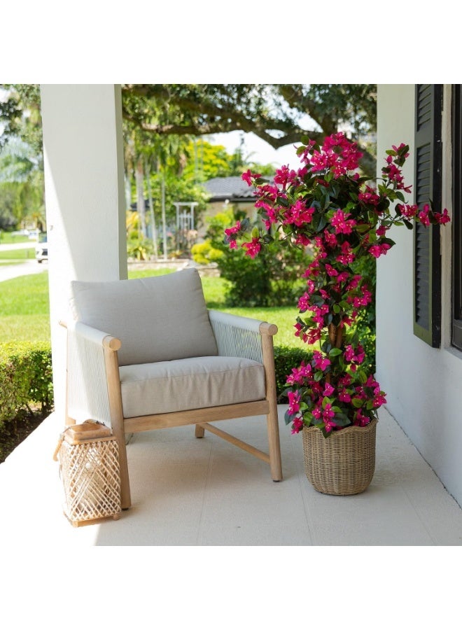 4ft. Artificial Spiral Bougainvillea Tree, UV Resistant, Indoor/Outdoor, Bougainvillea Flowers Artificial - Image 3