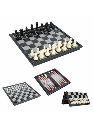 International Chess and Checkers and Backgammon 3 in 1 Plastic Chess Set Travel Chess Game Magnetic Chess Pieces Folding Chess Board Game Set Blue - pzsku/Z99163196BA612B684580Z/45/_/1696484936/b5c082ab-b32f-4c51-81bd-be8be25bbe26