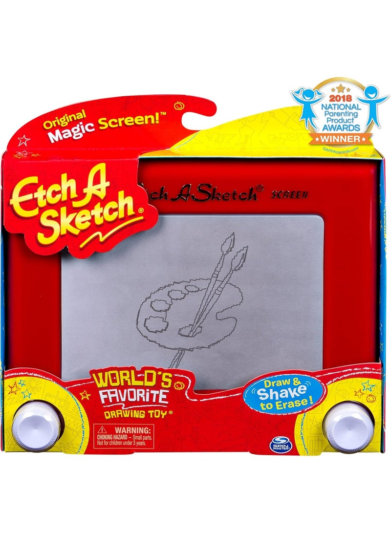 Etch A Sketch إيتش أ سكتش كلاسيك، لعبة رسم مع شاشة سحرية، للأعمار من 3 سنوات وما فوق (قد يختلف النمط) - Image 4