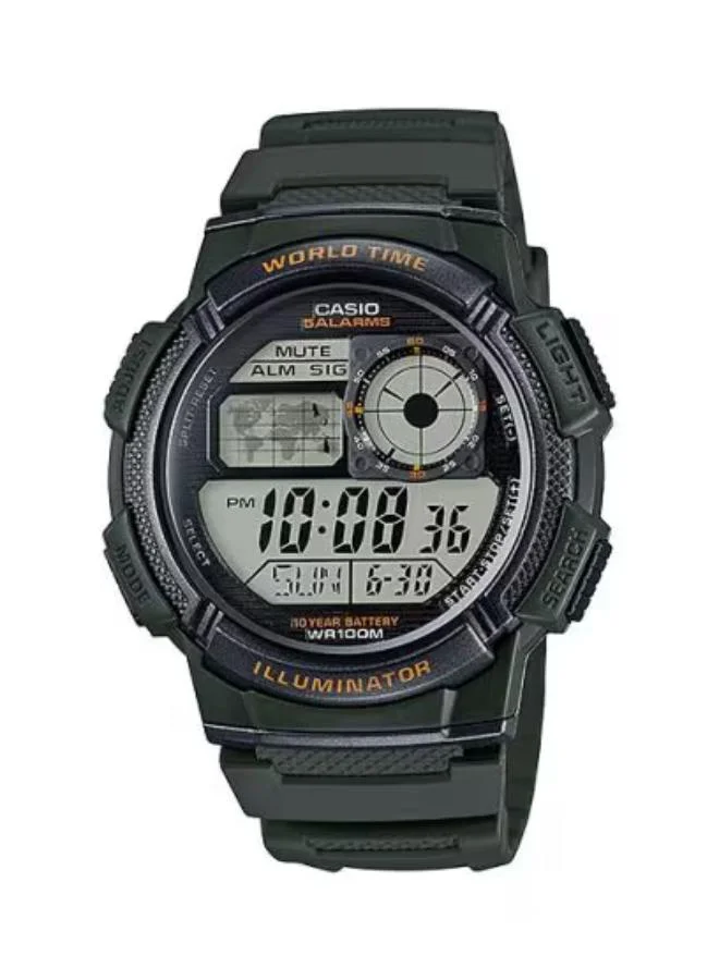 CASIO Men's Resin Digital Watch AE-1000W-3AVDF - 45 mm