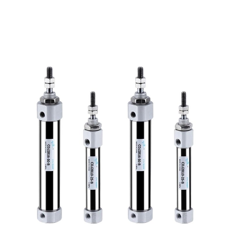 CDJ2B 16mm Bore 40mm Stroke Miniature Stainless Steel Double Acting Single Rod Air Cylinder - Image 1