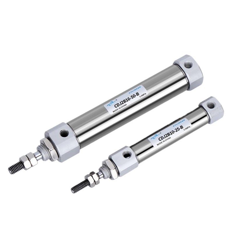 CDJ2B 16mm Bore 40mm Stroke Miniature Stainless Steel Double Acting Single Rod Air Cylinder - Image 3