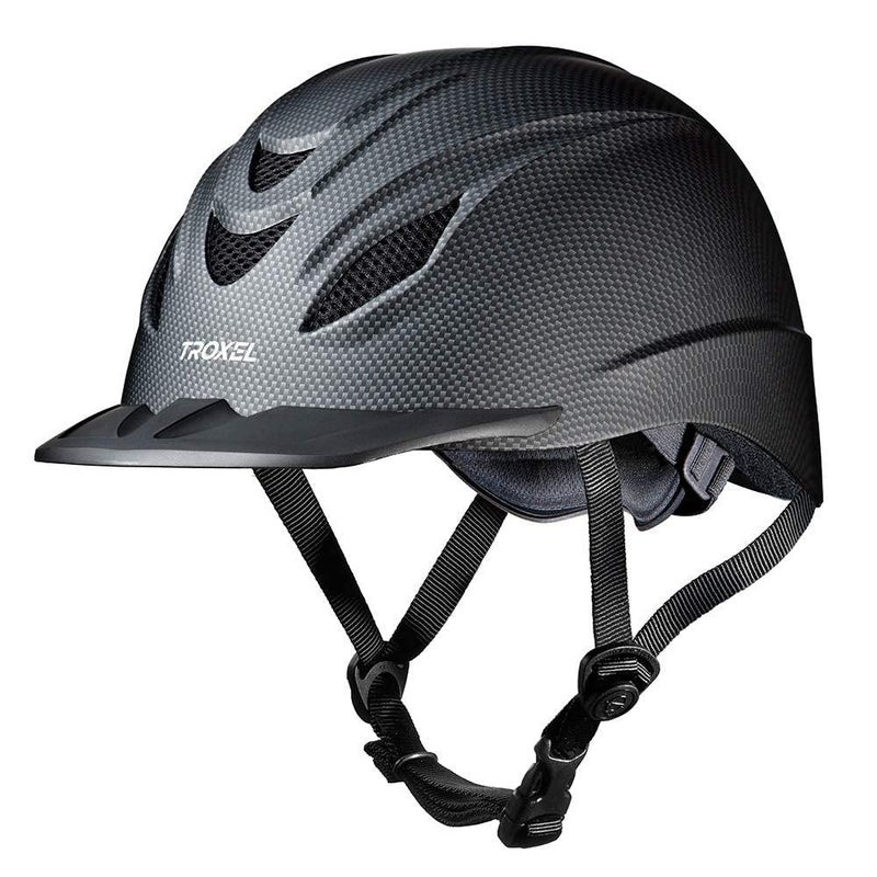 Troxel Intrepid Saddle Horse Riding Helmet  Low-Profile Adjustable Design  Safety Horseback Riding Gear  Medium (7-7-1/4)  Carbon