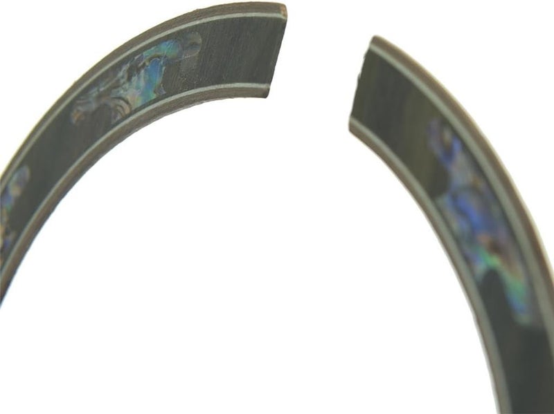 KAISH High Qaulity 110 * 12 * 0.8mm Acoustic Guitar Soundhole Rosewood Rosette Abalone Shell Design - Image 3