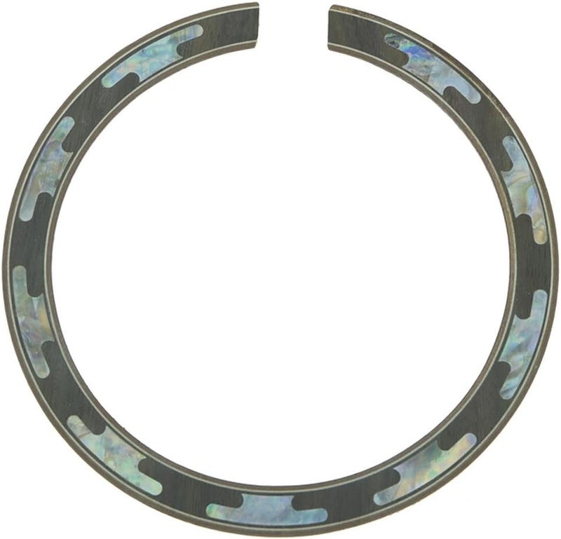 KAISH High Qaulity 110 * 12 * 0.8mm Acoustic Guitar Soundhole Rosewood Rosette Abalone Shell Design - Image 2