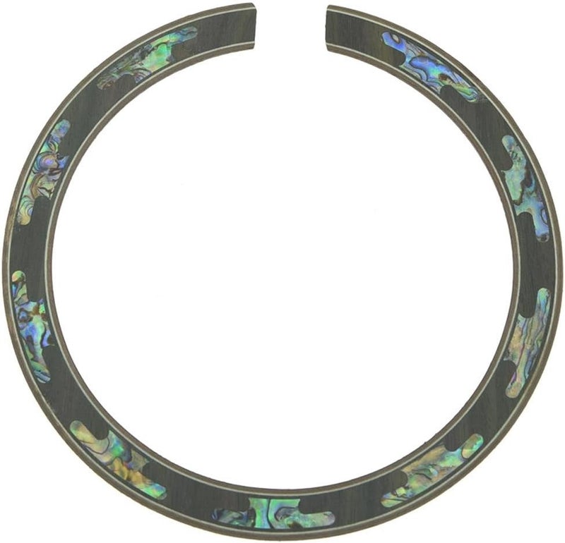 KAISH High Qaulity 110 * 12 * 0.8mm Acoustic Guitar Soundhole Rosewood Rosette Abalone Shell Design - Image 1