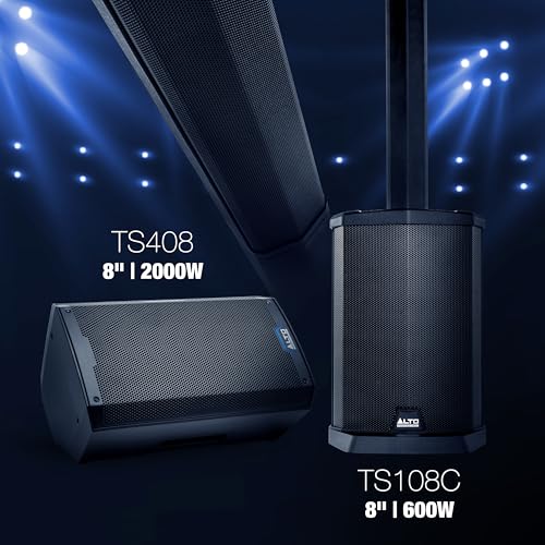 Alto مكبر صوت PA مدعوم ALTO TS408 بقوة 2000 واط بحجم 8" مع خلاط 3 قنوات، بث بلوتوث، ربط مكبرات صوت لاسلكية، DSP وتطبيق ALTO - Image 5