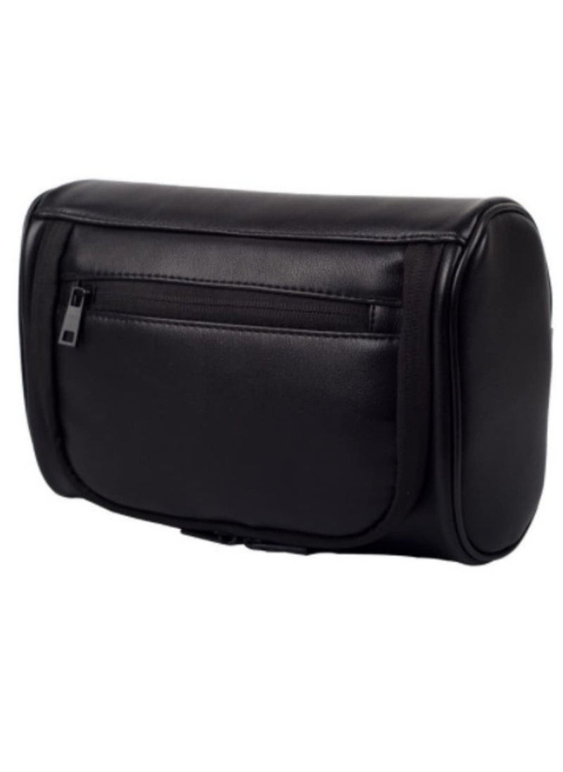 Captaintech Bag for Men, Premium Quality Durable and Stylish Travel Organizer, Waterproof Leather Dopp Kit for Men, Toiletries Accessories, for Travel, Grooming and Personal Care (Black)  - Image 2