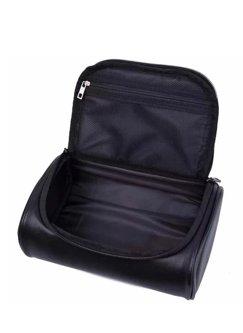 Captaintech Bag for Men, Premium Quality Durable and Stylish Travel Organizer, Waterproof Leather Dopp Kit for Men, Toiletries Accessories, for Travel, Grooming and Personal Care (Black)  - Image 3