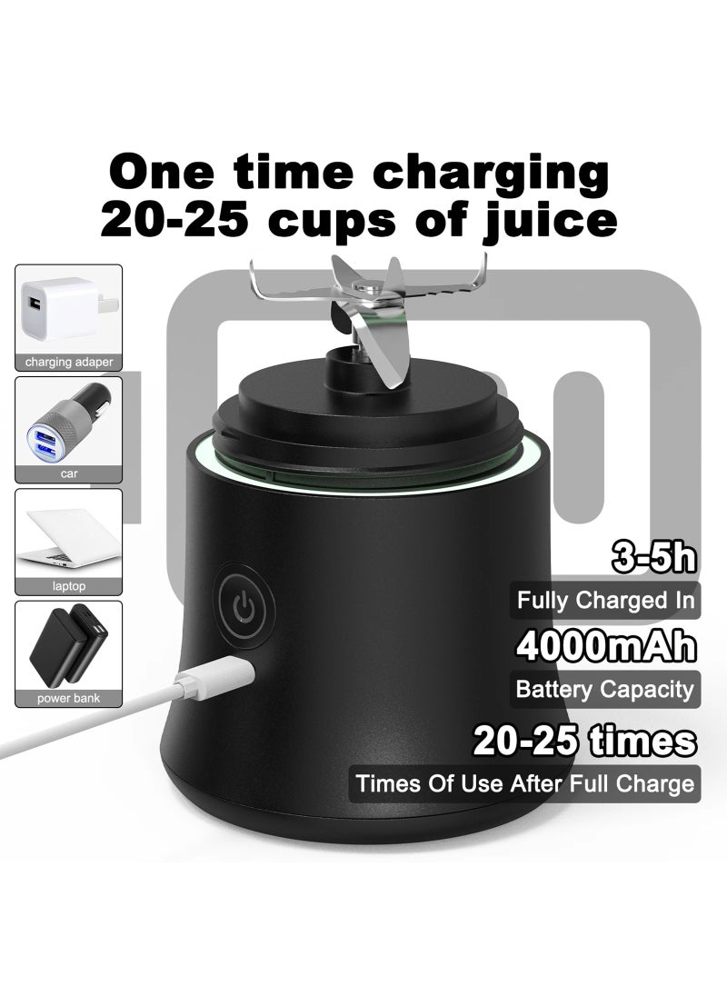 Generic - Portable Blender 600ML Electric Juicer Fruit Mixers 4000mAh USB Rechargeable Smoothie Mini Blender Personal Juicer - Image 1