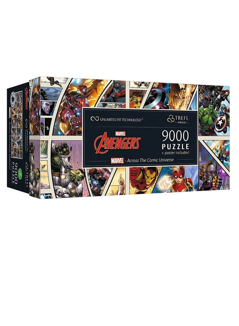 Trefl - Prime Marvel Across The Comic Universe Puzzle 9000 Pieces - 81022 - Image 1