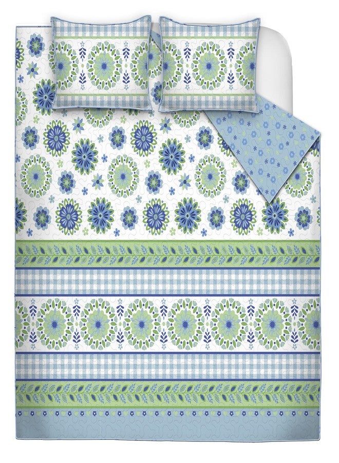 سافدي آند كو لحاف سرير مزدوج من هايلي، أغطية سرير ناعمة، لحاف صيفي خفيف الوزن من الألياف الدقيقة، غطاء سرير بنمط عصري مناسب لجميع الفصول - قطعتان (لحاف واحد، غطاء وسادة واحد) - Image 1