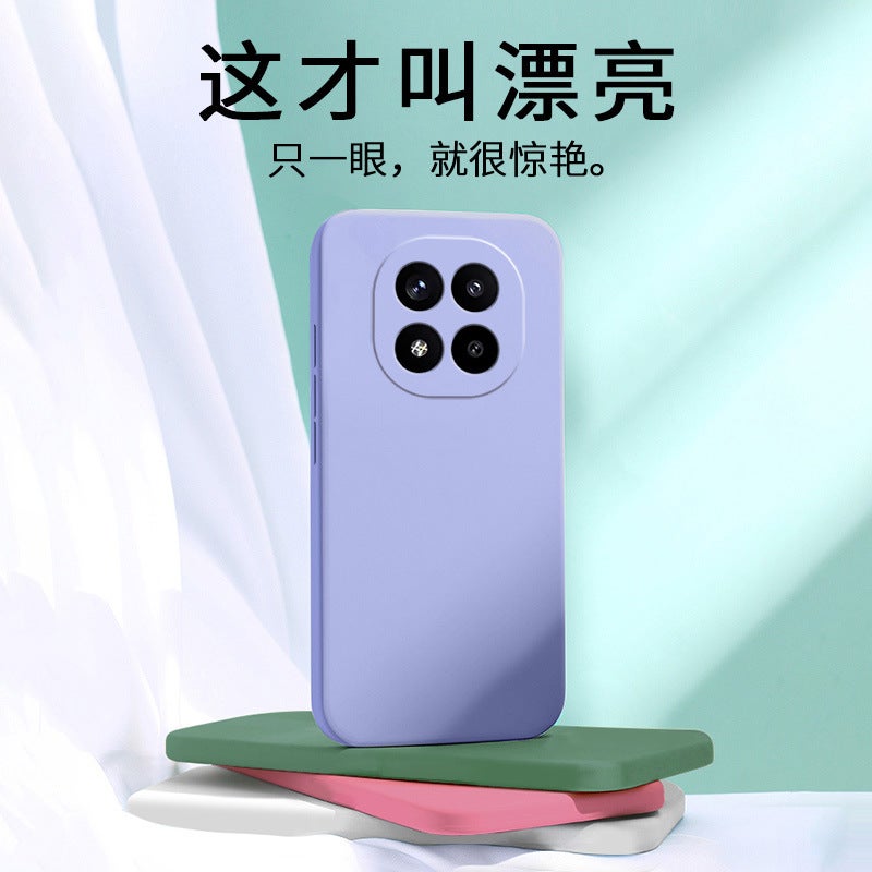 غطاء واقي، مقاوم باللون الأحمر للصدمات لـ Redmi Note 13 Pro، ملمس غير لامع، سيليكون، أحمر من السيليكون سهل الحمل للتخزين العملي لترتيب الأغراض - Image 3