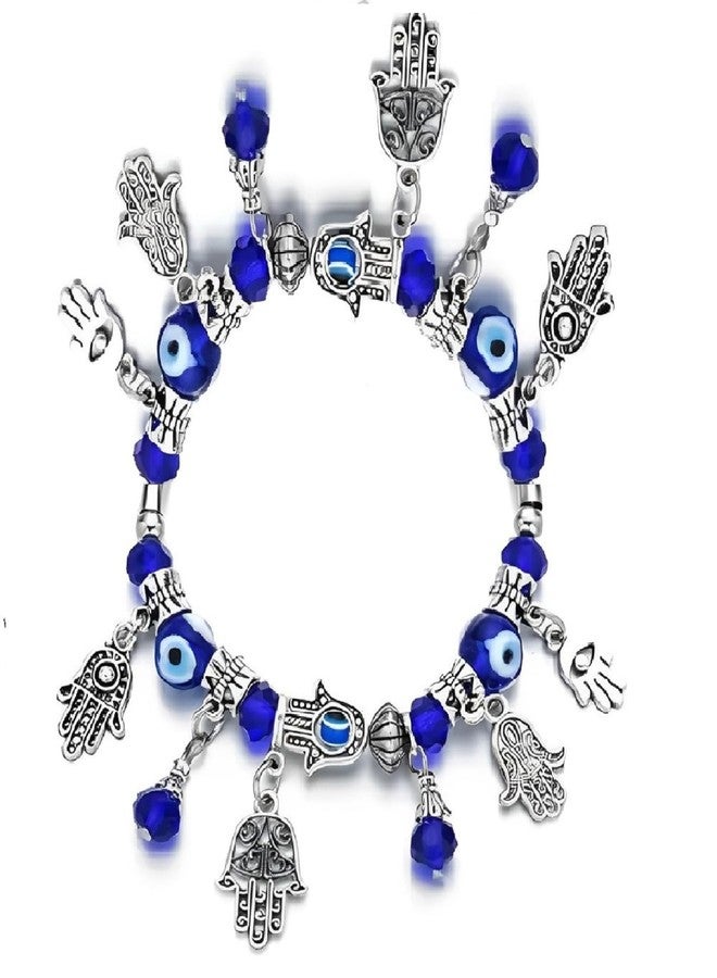 Trishakti Evil Eye Bracelets for Women, Nazariya Bracelet for Girls, Nazar Battu Bracelet with Charms for Good Luck and Prosperity - Image 1