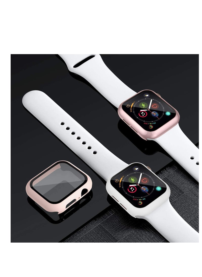 Hard Case for Apple Watch 40mm iWatch SE Series 6 5 4 with Screen Protector