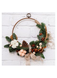 SYOSI 3 Pieces 10.2inch Embroidery Hoops Imitated, Wood Embroidery Circle Round Display Frame, Ring Cross Stitch Hoops for Art Craft Sewing and Wall Hanging, Embroidery Frame Cross Stitch Hoop  - Image 4