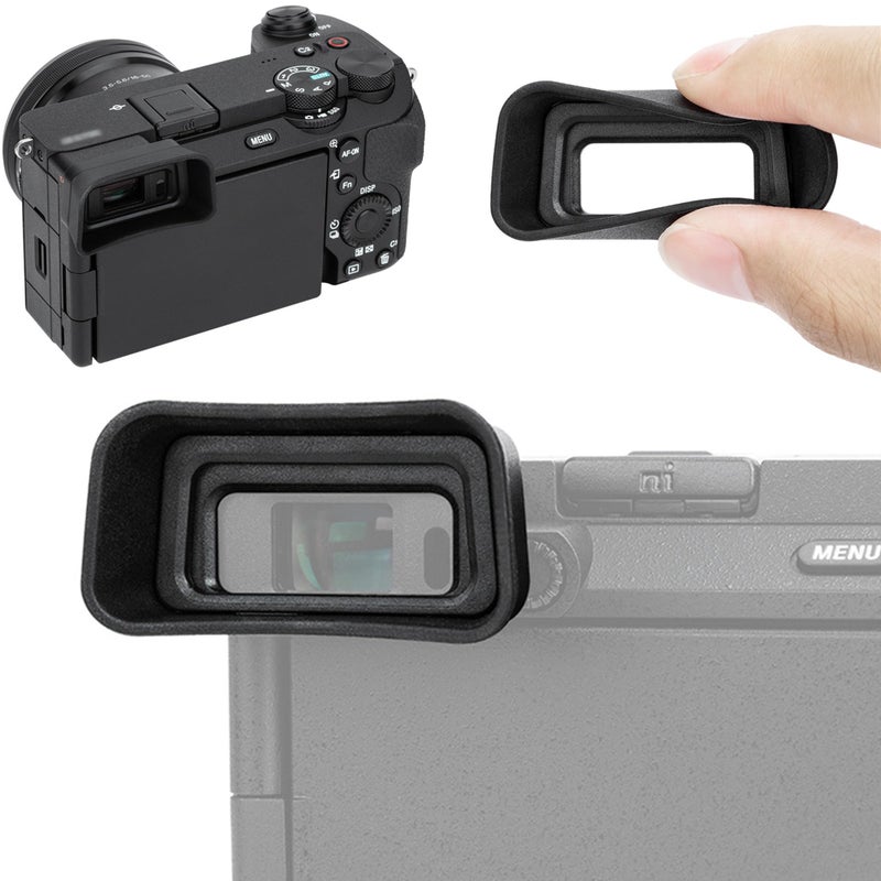 Kiorafoto A6700 Eyecup Eyepiece, Soft Silicon Extended Camera Eye Cup Viewfinder Special Designed for Sony A6700 Alpha APS-C Mirrorless Camera Replaces Sony FDA-EP20 (Not Affect The Use of A6700 Camera Screen) - Image 1