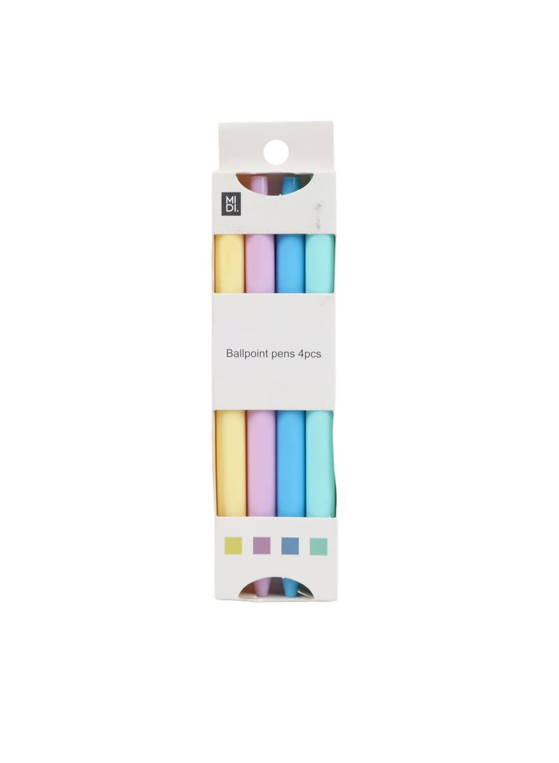 Midi Pastel Click Pen Set - 4 Colors - Image 3