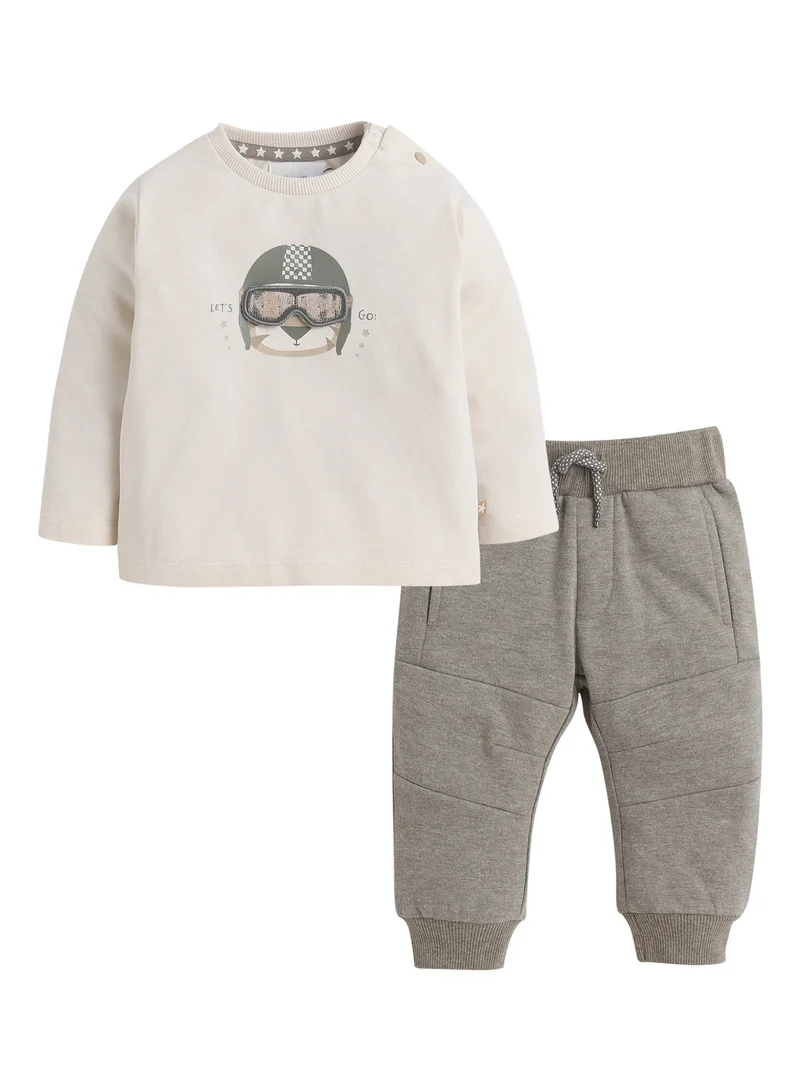 Dirkje Boys Graphic Sweatshirt with & Jogger Set