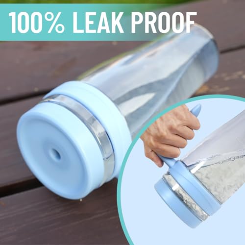 Hydraful 50 oz Tritan Plastic Tumbler with Lid and Straw and Handle - 100% Leak-Proof - Perfect for Iced Coffee, Smoothies, and Juice - Wide Mouth Reusable Water Bottle with Time Marker - Image 3