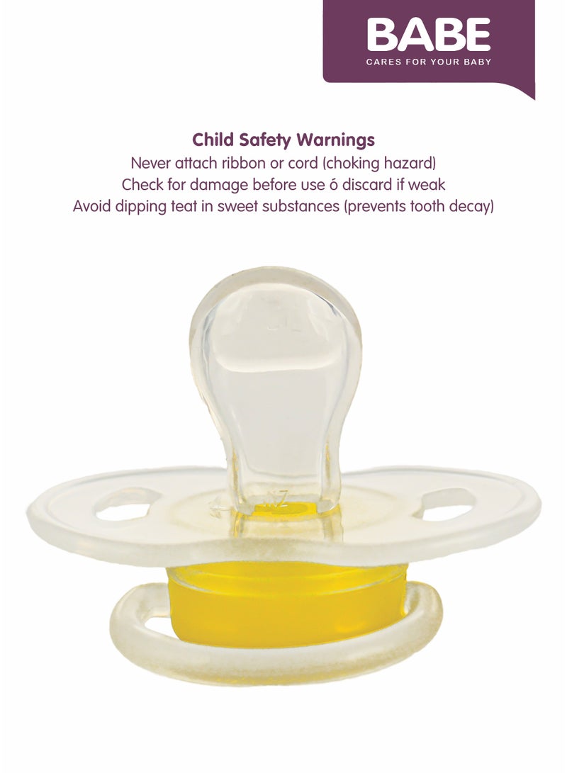 BABE - Baby Silicone Soothers, Pacifiers, 0-3 Months, BPA Free, Pack of 2 - Image 4