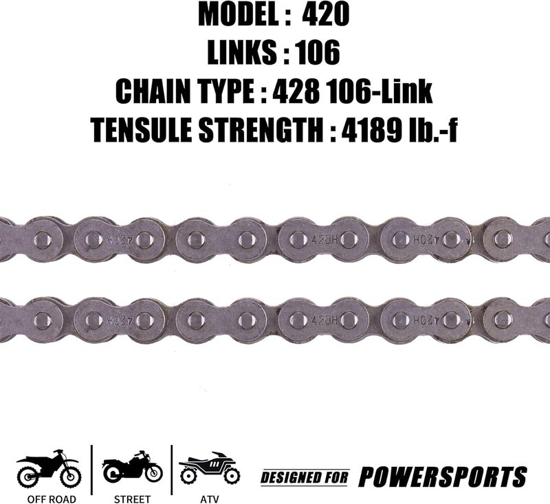 MRELC 420H Heavy Duty Motorcycle Chain with Breaker - Image 2