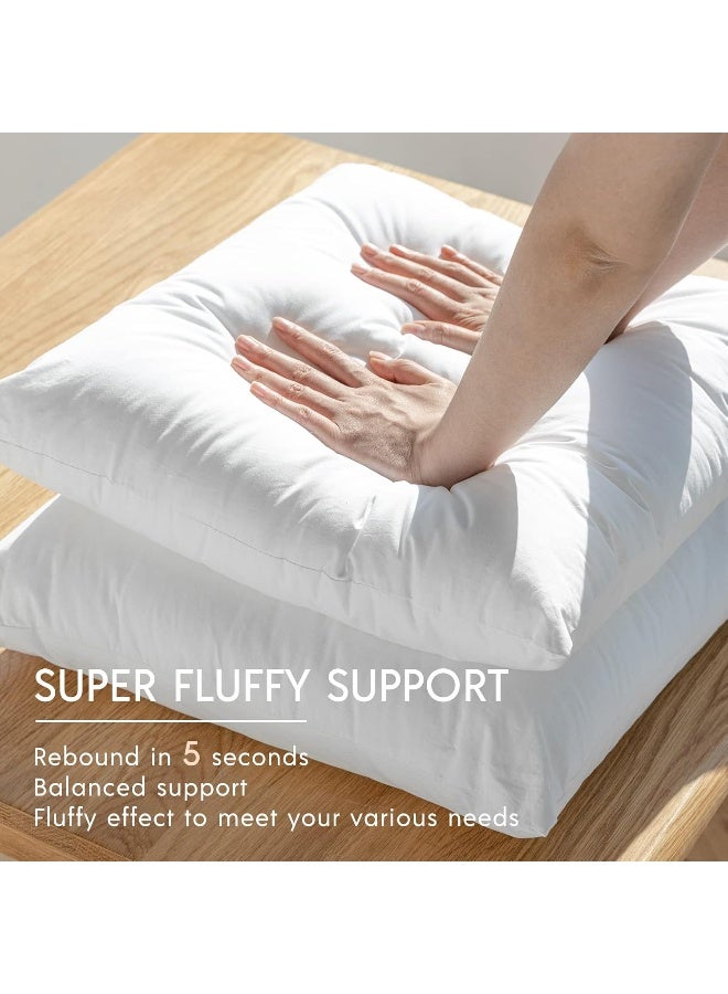 Phantoscope Premium Outdoor Pillow Inserts  Pack of 2 Square Form Water Resistant Decorative Throw Pillows Couch Sham Cushion Stuffer 12 x 20 inches - Image 3