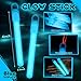 Lewtemi 50 Pack 4 or 6 Bright Glow Sticks Bulk Glow in the Dark Party Supplies Birthday and Holidays 4 InchBlue - Image 4