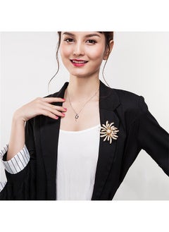 Depend Coral Flower Brooch, Rhinestone Coral Flower Pearl Brooch, Vintage Elegant Unique Pearl Brooch, Versatile Clothing Accessories For Women  - Image 4