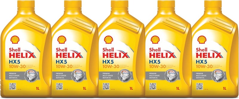 Shell Helix HX5 10W-30 (1Liter) (Pack of 5) - Image 1
