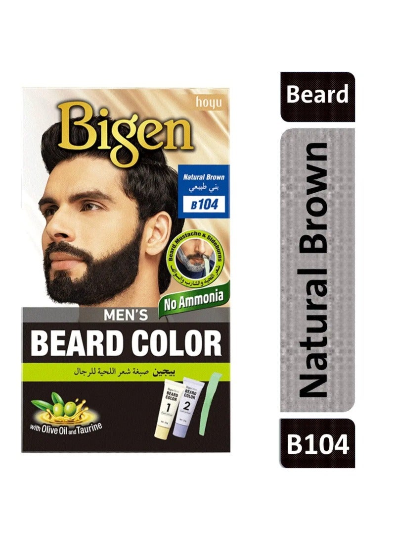 Bigen بيجين صبغة اللحية السريعة للرجال باللون البني الطبيعي