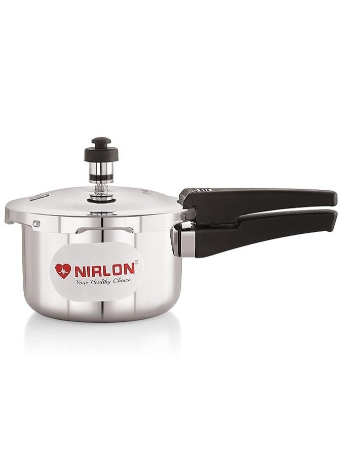 NIRLON Triply Stainless Steel Outer Lid Pressure Cooker/Compatible with Gas & Induction, 1.5 Litres - Image 1