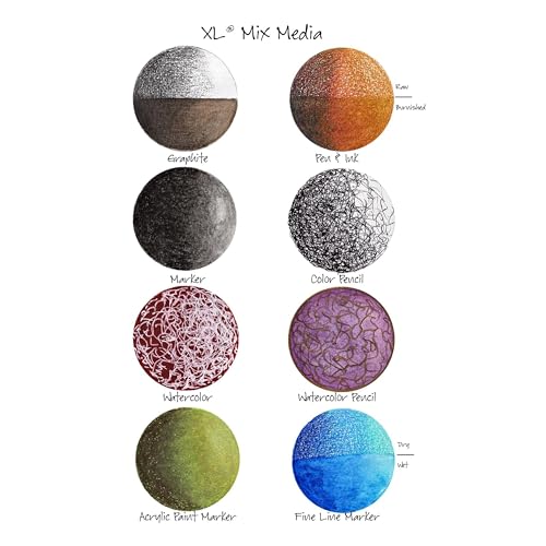 Canson XL Series Mixed Media Pad, Side Wire, 9x12 inches, 60 Sheets – Heavyweight Art Paper for Watercolor, Gouache, Marker, Painting, Drawing, Sketching - Image 5