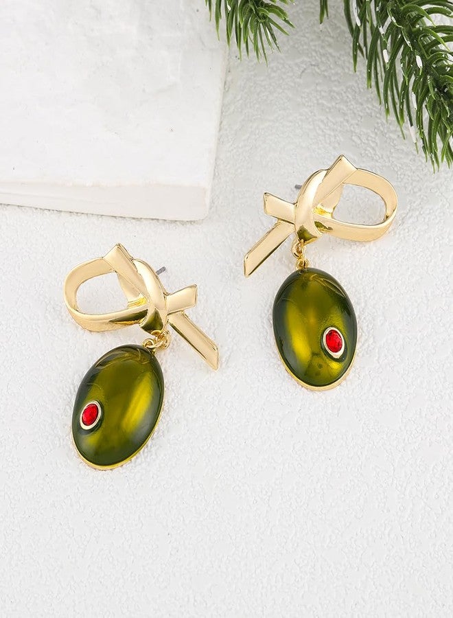 Madison Tyler Fruit Dangle Earrings for Women | Gold Plated Flower Strawberry Apple Cherry Olive Earrings for Women | Sweet Fruit Earrings for Women Jewelry Gifts, Zinc, Rhinestone - Image 5