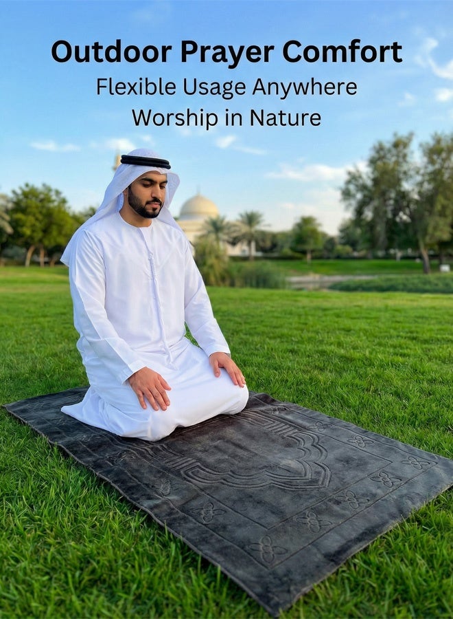 【عرض رمضان الخاص】سجادة صلاة مسلمة من المخمل الفاخر، سجادة صلاة ناعمة على طراز المسجد، مصممة خصيصًا لرمضان وعيد الفطر، مناسبة للرجال والنساء على حد سواء. سجادة منزلية مصنوعة لتوفير الراحة للركبتين. - Image 2