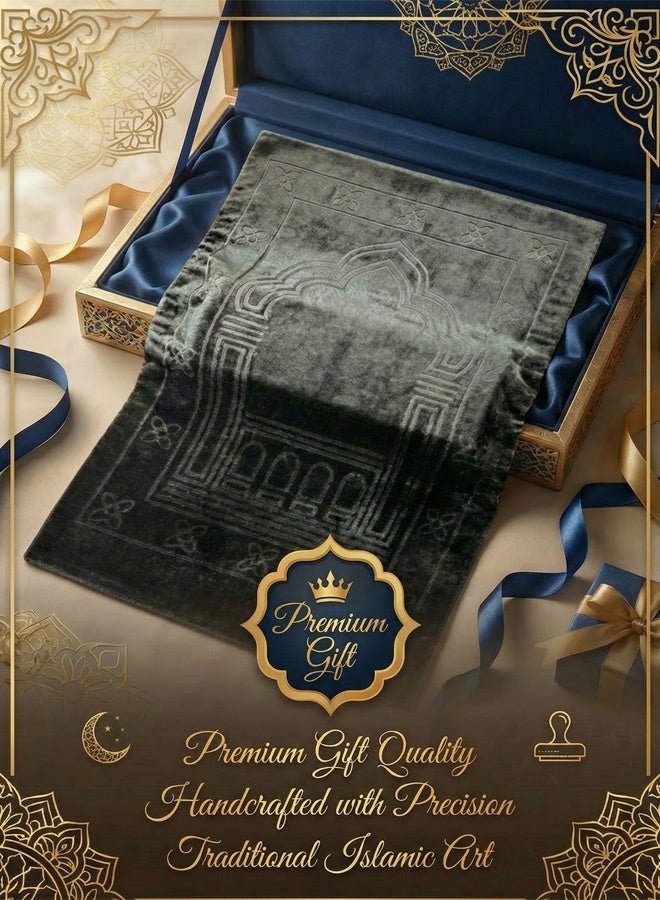 【عرض رمضان الخاص】سجادة صلاة مسلمة من المخمل الفاخر، سجادة صلاة ناعمة على طراز المسجد، مصممة خصيصًا لرمضان وعيد الفطر، مناسبة للرجال والنساء على حد سواء. سجادة منزلية مصنوعة لتوفير الراحة للركبتين. - Image 5