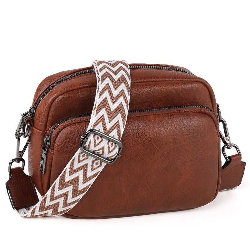 TANTOMI Small Crossbody Bag for Women, Vegan Leather Shoulder Bags for Women, Travel Purse with Adjustable Shoulder Strap - Image 1