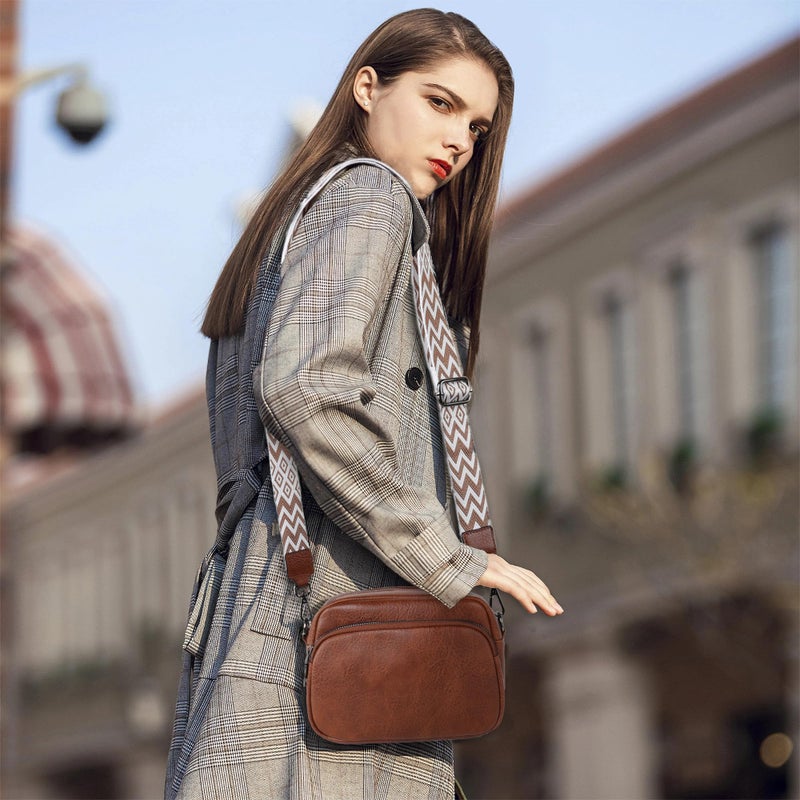 TANTOMI Small Crossbody Bag for Women, Vegan Leather Shoulder Bags for Women, Travel Purse with Adjustable Shoulder Strap - Image 2