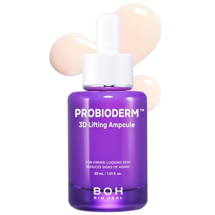 BIOHEAL BOH أمبولات BIOHEAL BOH Probioderm™ 3D لرفع البشرة 1.01 أونصة سائلة (30 مل) | سيروم مرونة متقدم لبشرة مشدودة ومحددة | تركيبة رفع ثلاثية الأبعاد قوية مع البروبيوتيك والببتيدات للعناية اليومية بالبشرة - Image 1